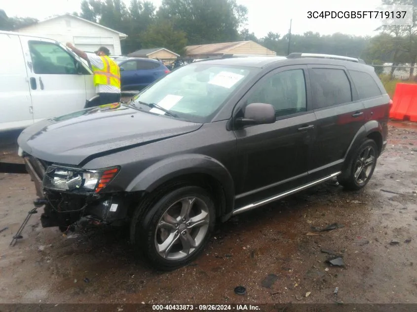 2015 Dodge Journey Crossroad VIN: 3C4PDCGB5FT719137 Lot: 40433873