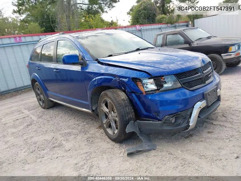 2015 Dodge Journey Crossroad VIN: 3C4PDCGB2FT547391 Lot: 40446358