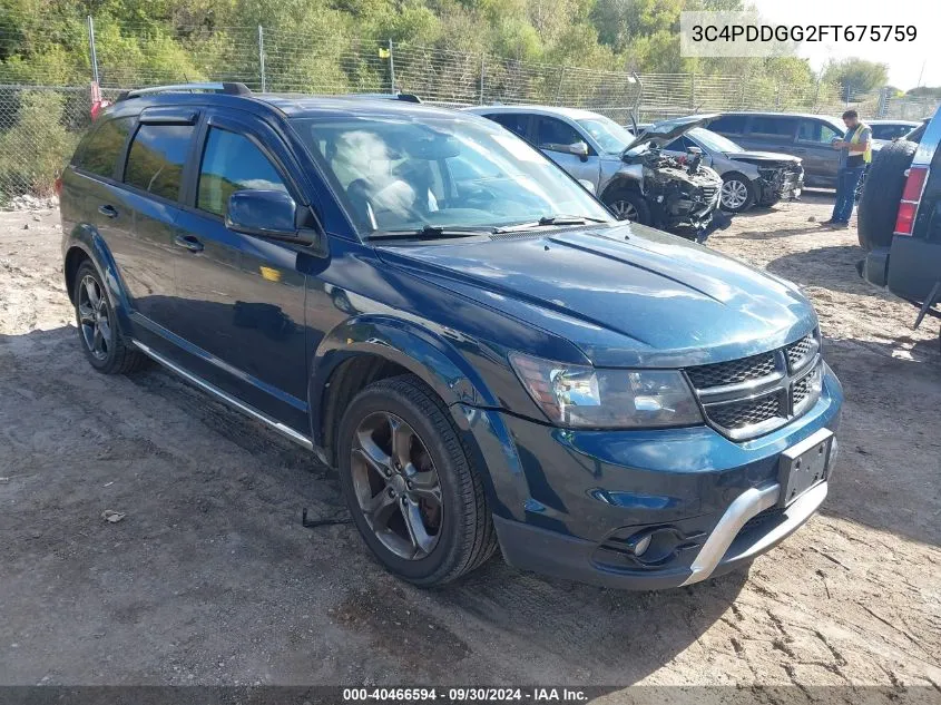 2015 Dodge Journey Crossroad VIN: 3C4PDDGG2FT675759 Lot: 40466594