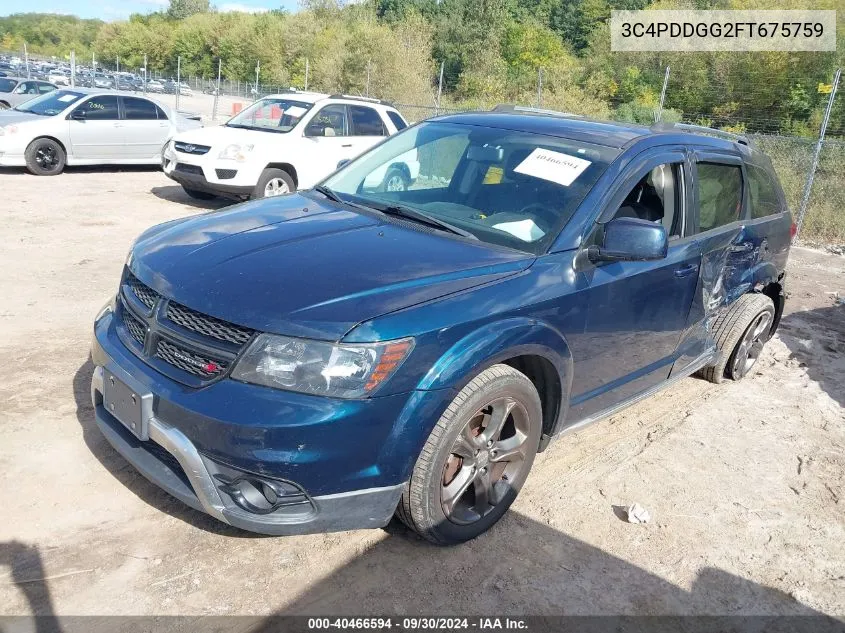 2015 Dodge Journey Crossroad VIN: 3C4PDDGG2FT675759 Lot: 40466594