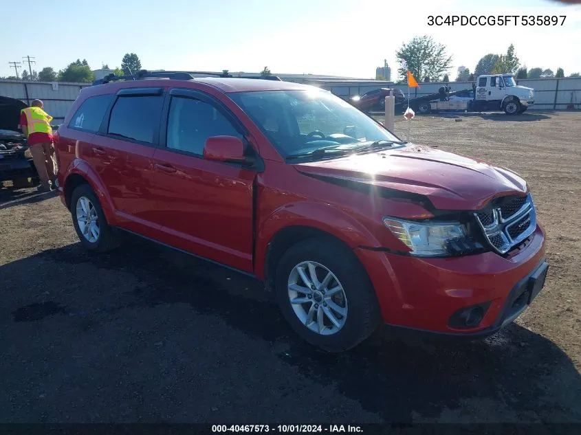 2015 Dodge Journey Sxt VIN: 3C4PDCCG5FT535897 Lot: 40467573