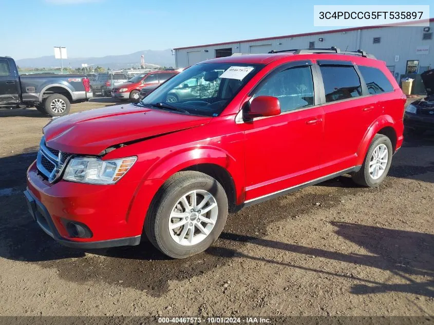 2015 Dodge Journey Sxt VIN: 3C4PDCCG5FT535897 Lot: 40467573