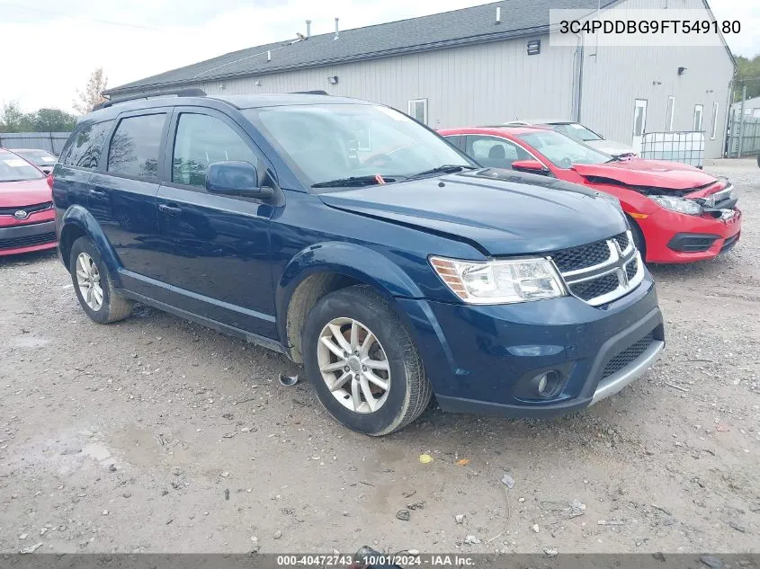 2015 Dodge Journey Sxt VIN: 3C4PDDBG9FT549180 Lot: 40472743