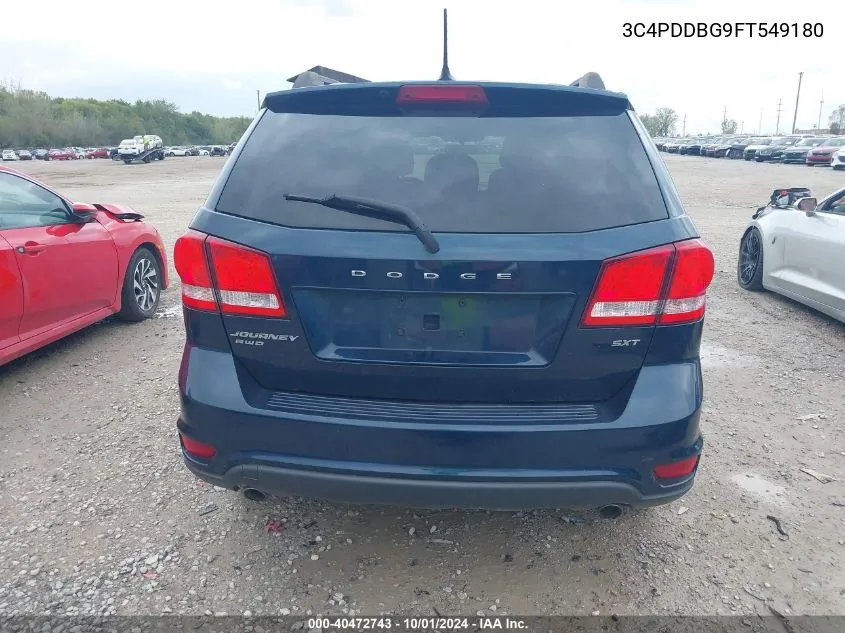 2015 Dodge Journey Sxt VIN: 3C4PDDBG9FT549180 Lot: 40472743