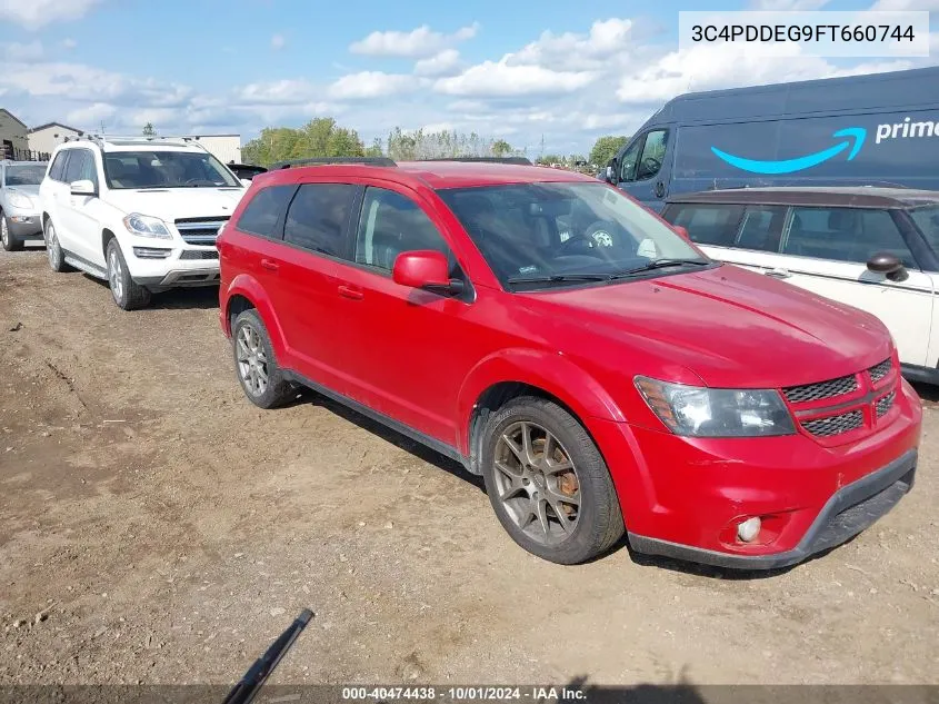 2015 Dodge Journey R/T VIN: 3C4PDDEG9FT660744 Lot: 40474438