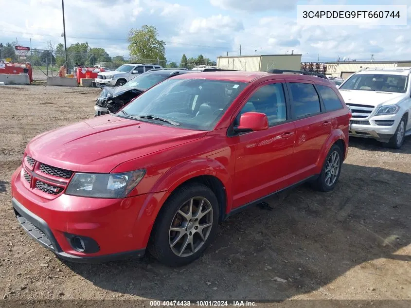 2015 Dodge Journey R/T VIN: 3C4PDDEG9FT660744 Lot: 40474438