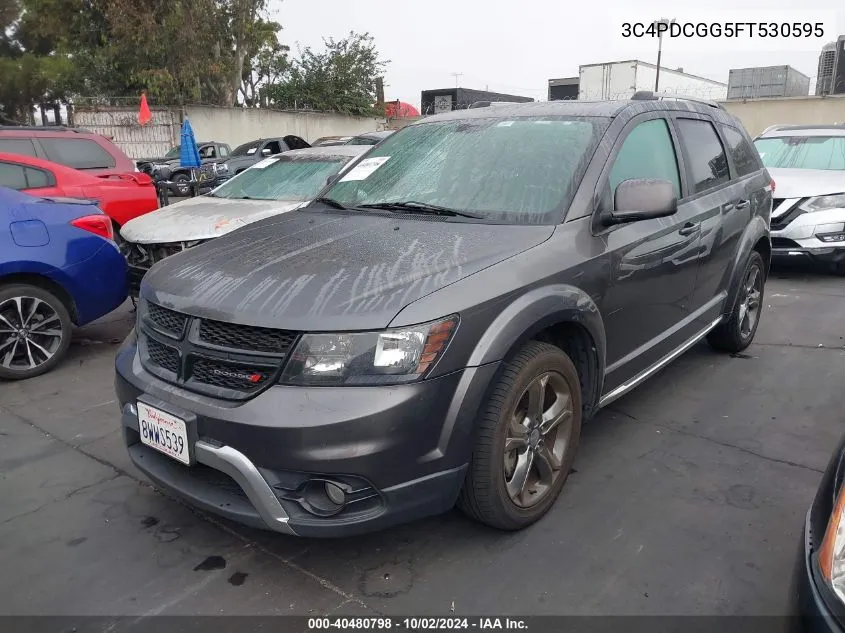 2015 Dodge Journey Crossroad VIN: 3C4PDCGG5FT530595 Lot: 40480798