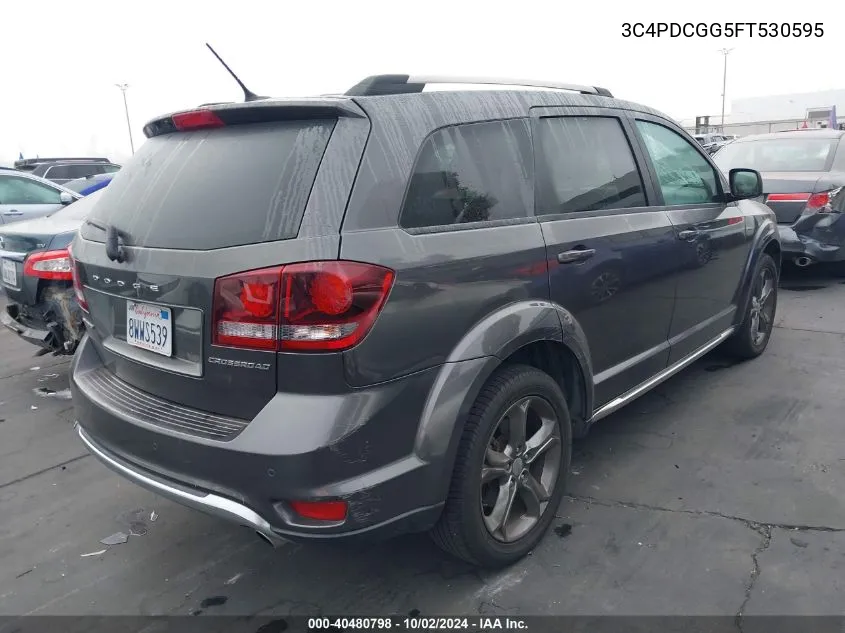 2015 Dodge Journey Crossroad VIN: 3C4PDCGG5FT530595 Lot: 40480798