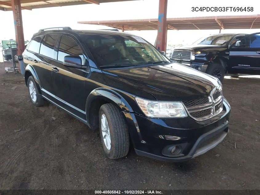 2015 Dodge Journey Sxt VIN: 3C4PDCBG3FT696458 Lot: 40505842