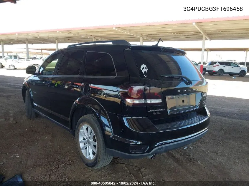 2015 Dodge Journey Sxt VIN: 3C4PDCBG3FT696458 Lot: 40505842