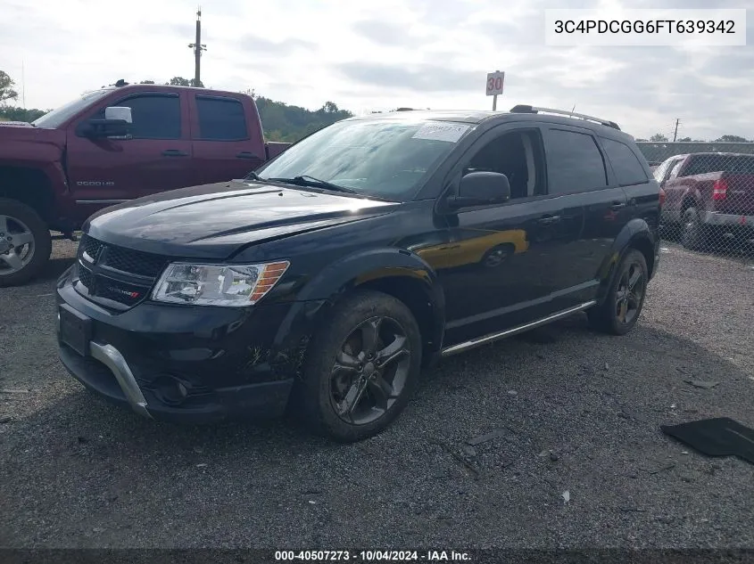 2015 Dodge Journey Crossroad VIN: 3C4PDCGG6FT639342 Lot: 40507273