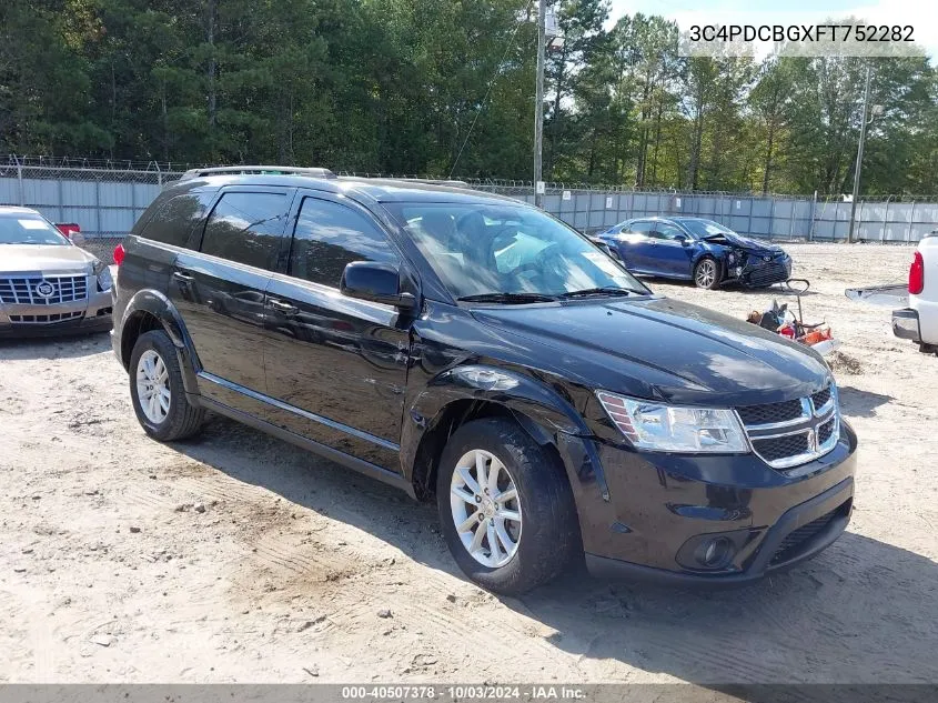 2015 Dodge Journey Sxt VIN: 3C4PDCBGXFT752282 Lot: 40507378