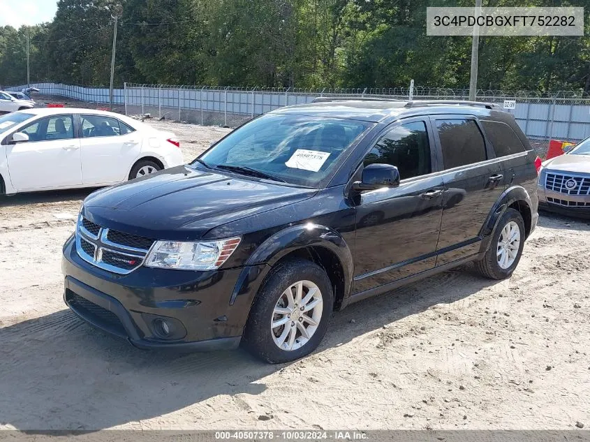 2015 Dodge Journey Sxt VIN: 3C4PDCBGXFT752282 Lot: 40507378