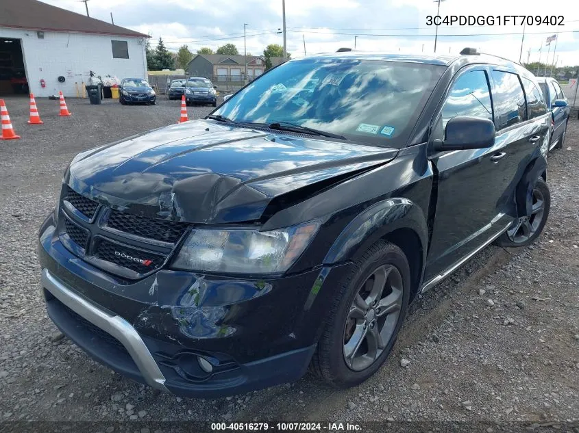 2015 Dodge Journey Crossroad VIN: 3C4PDDGG1FT709402 Lot: 40516279