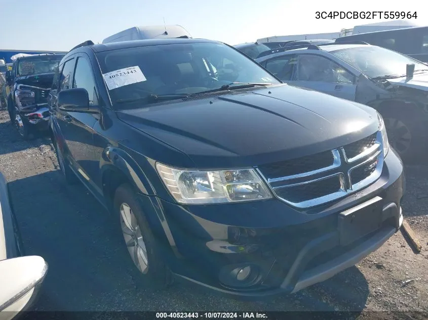 2015 Dodge Journey Sxt VIN: 3C4PDCBG2FT559964 Lot: 40523443