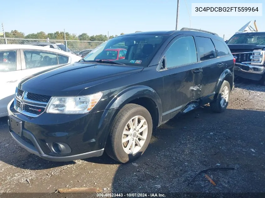 2015 Dodge Journey Sxt VIN: 3C4PDCBG2FT559964 Lot: 40523443