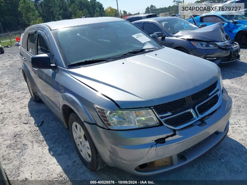 2015 Dodge Journey Se VIN: 3C4PDCABXFT679727 Lot: 40528576