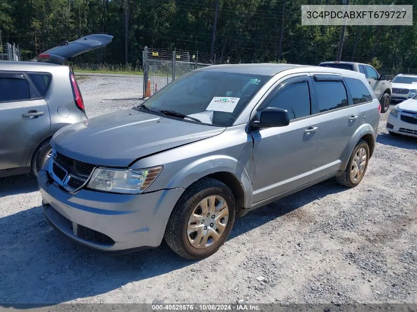 2015 Dodge Journey Se VIN: 3C4PDCABXFT679727 Lot: 40528576