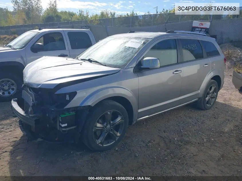 2015 Dodge Journey Crossroad VIN: 3C4PDDGG3FT676063 Lot: 40531683