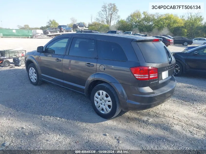 2015 Dodge Journey American Value Pkg VIN: 3C4PDCAB7FT506134 Lot: 40545339