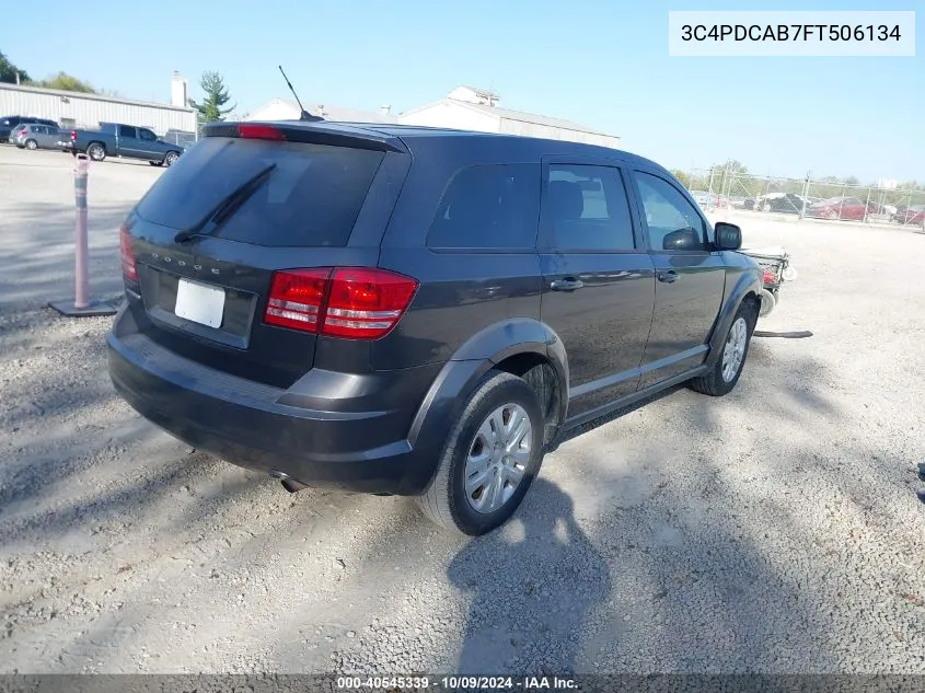 2015 Dodge Journey American Value Pkg VIN: 3C4PDCAB7FT506134 Lot: 40545339