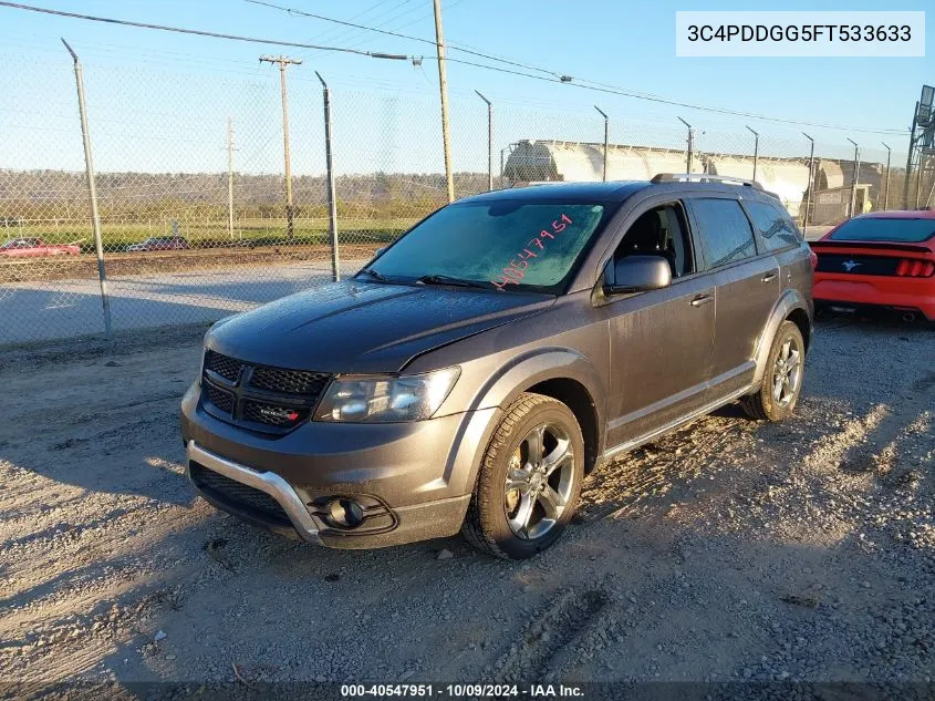 2015 Dodge Journey Crossroad VIN: 3C4PDDGG5FT533633 Lot: 40547951