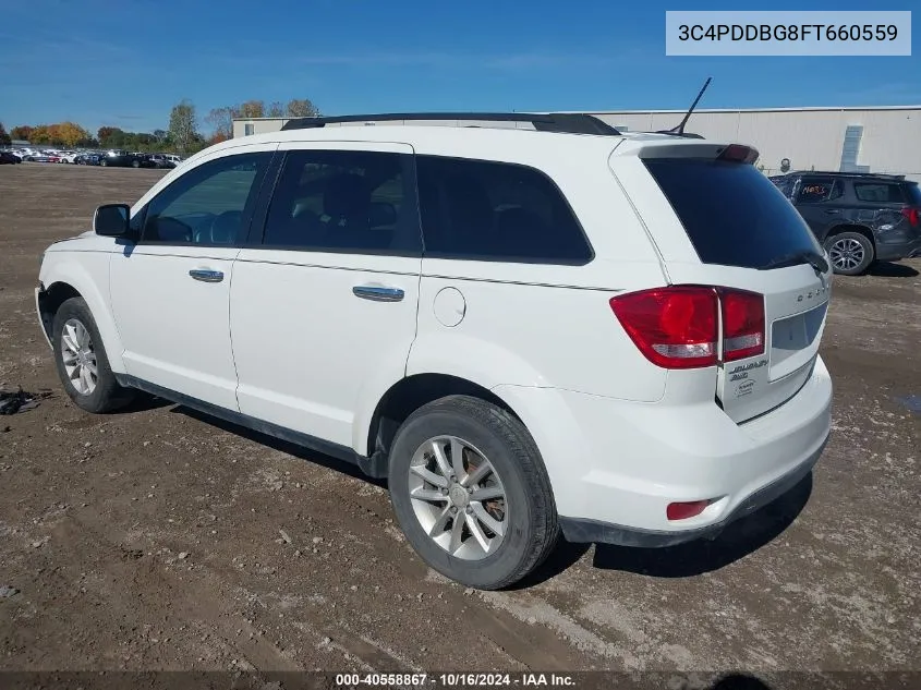 2015 Dodge Journey Sxt VIN: 3C4PDDBG8FT660559 Lot: 40558867