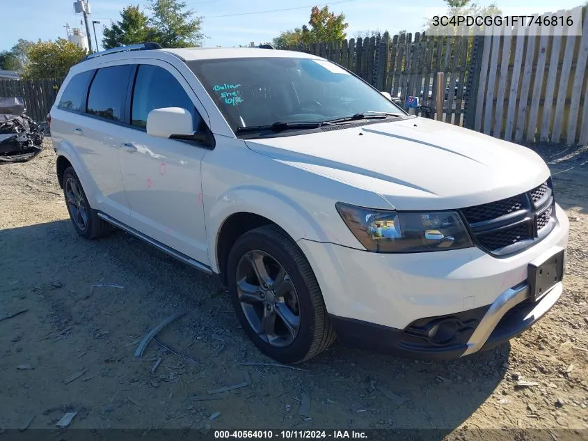 2015 Dodge Journey Crossroad VIN: 3C4PDCGG1FT746816 Lot: 40564010