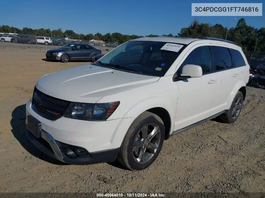 2015 Dodge Journey Crossroad VIN: 3C4PDCGG1FT746816 Lot: 40564010