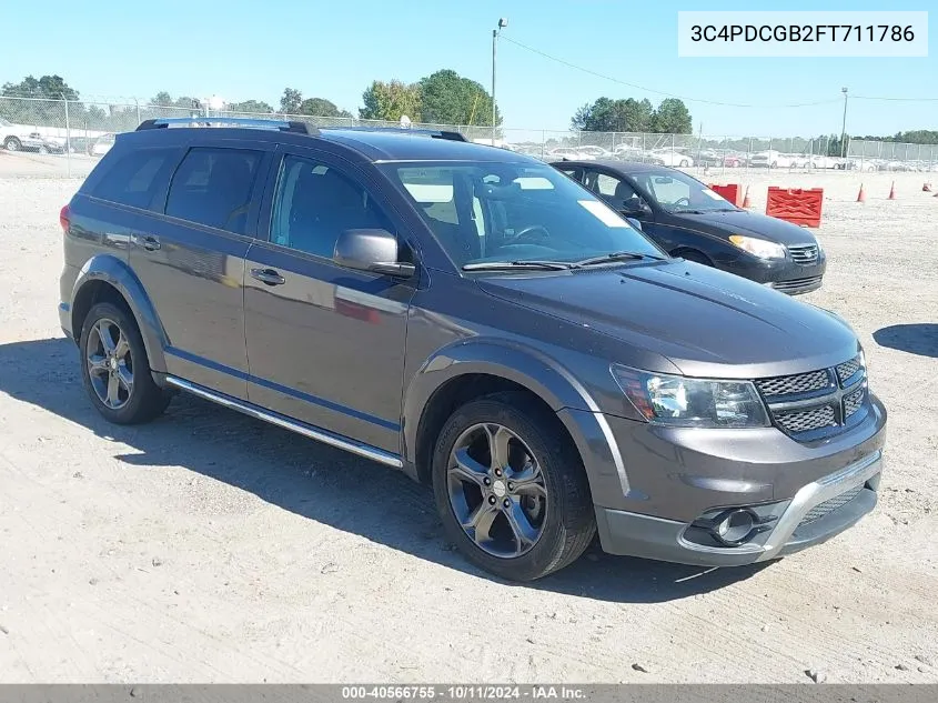 2015 Dodge Journey Crossroad VIN: 3C4PDCGB2FT711786 Lot: 40566755