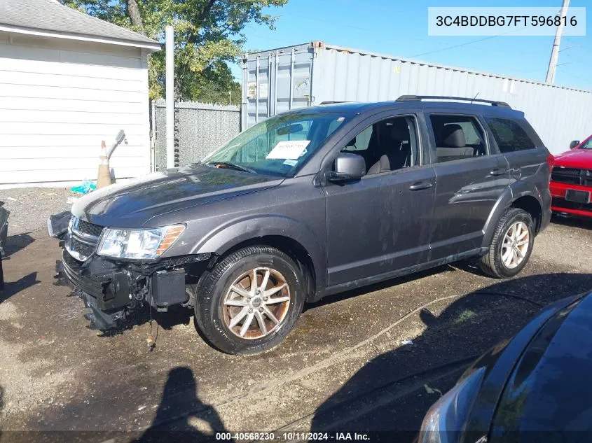 2015 Dodge Journey VIN: 3C4BDDBG7FT596816 Lot: 40568230