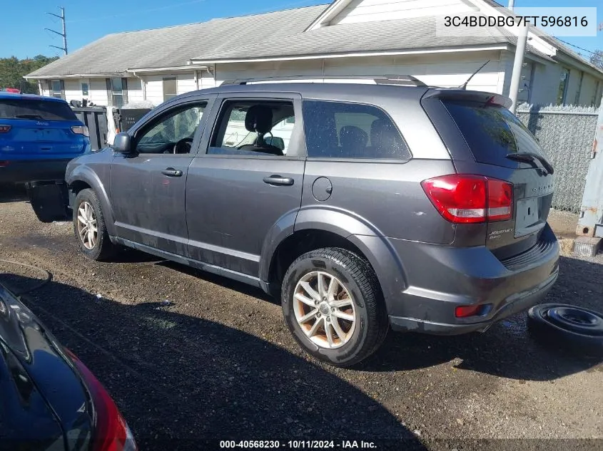 2015 Dodge Journey VIN: 3C4BDDBG7FT596816 Lot: 40568230