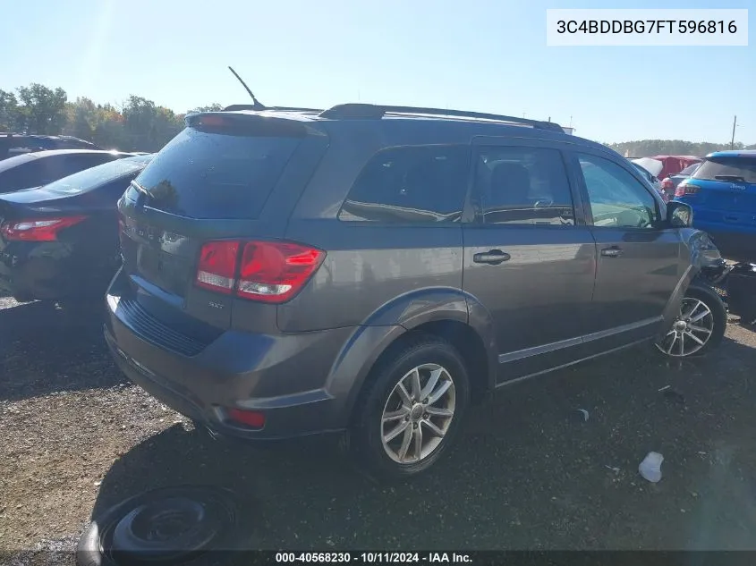 2015 Dodge Journey VIN: 3C4BDDBG7FT596816 Lot: 40568230