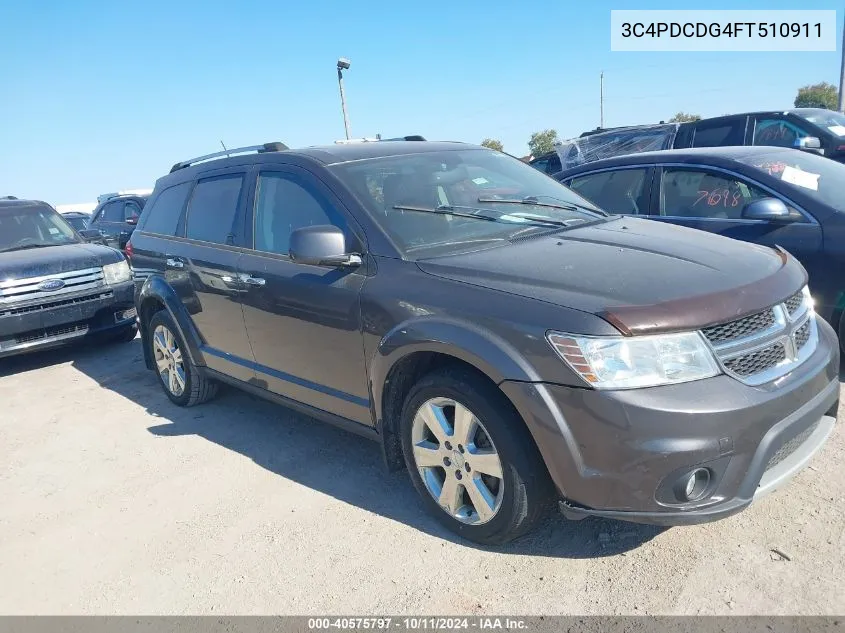 2015 Dodge Journey Limited VIN: 3C4PDCDG4FT510911 Lot: 40575797