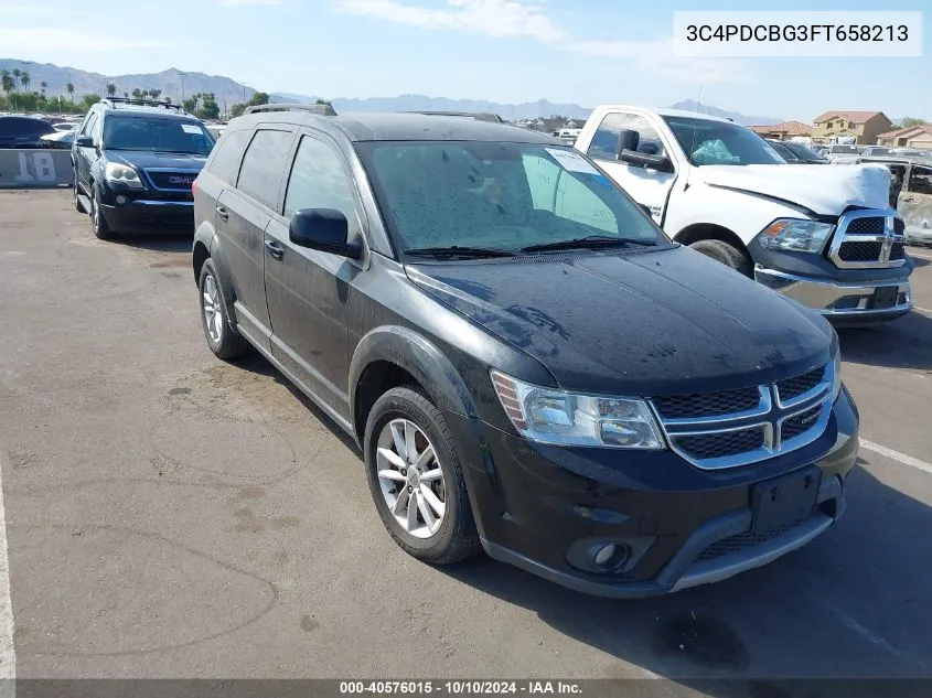 2015 Dodge Journey Sxt VIN: 3C4PDCBG3FT658213 Lot: 40576015