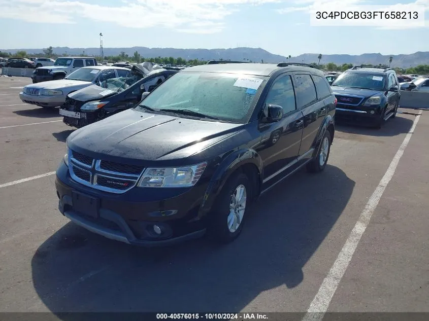 2015 Dodge Journey Sxt VIN: 3C4PDCBG3FT658213 Lot: 40576015