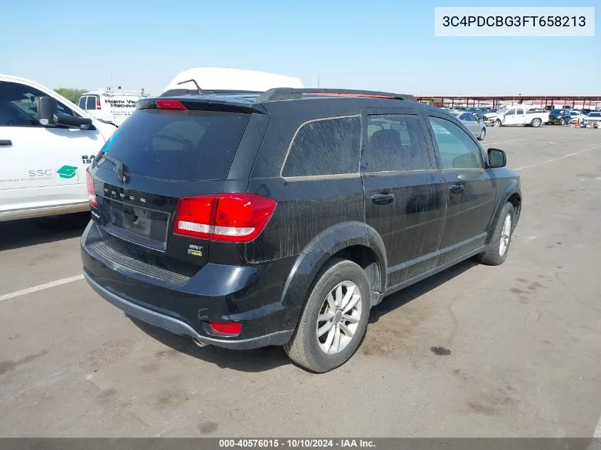 2015 Dodge Journey Sxt VIN: 3C4PDCBG3FT658213 Lot: 40576015