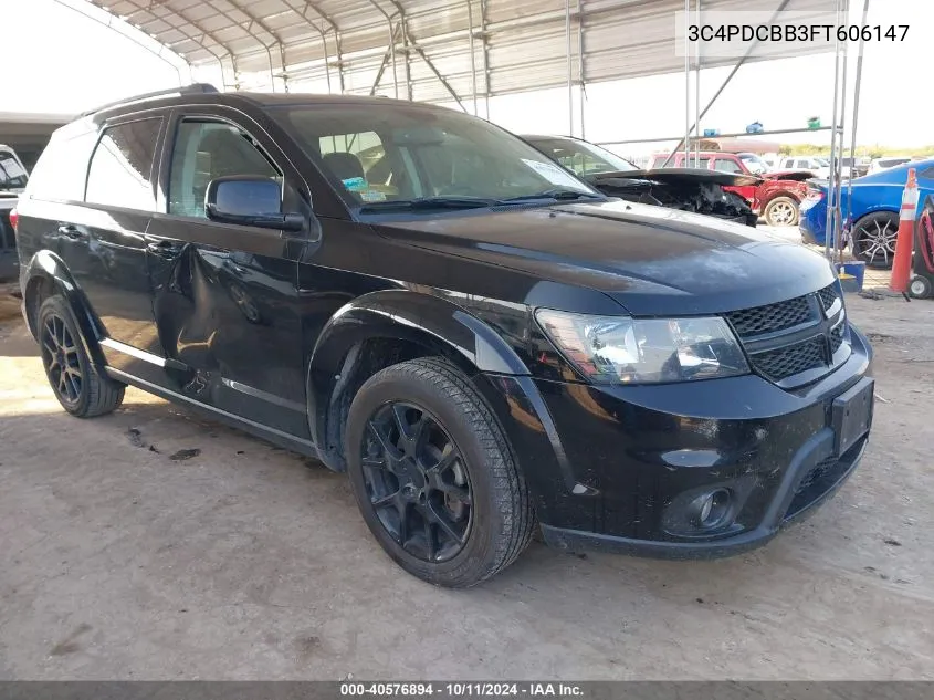 2015 Dodge Journey Sxt VIN: 3C4PDCBB3FT606147 Lot: 40576894