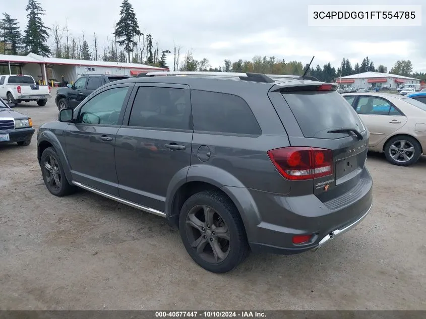 2015 Dodge Journey Crossroad VIN: 3C4PDDGG1FT554785 Lot: 40577447