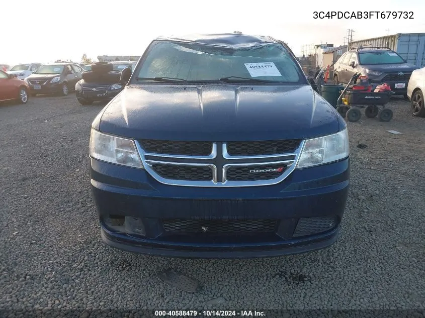 2015 Dodge Journey Se VIN: 3C4PDCAB3FT679732 Lot: 40588479