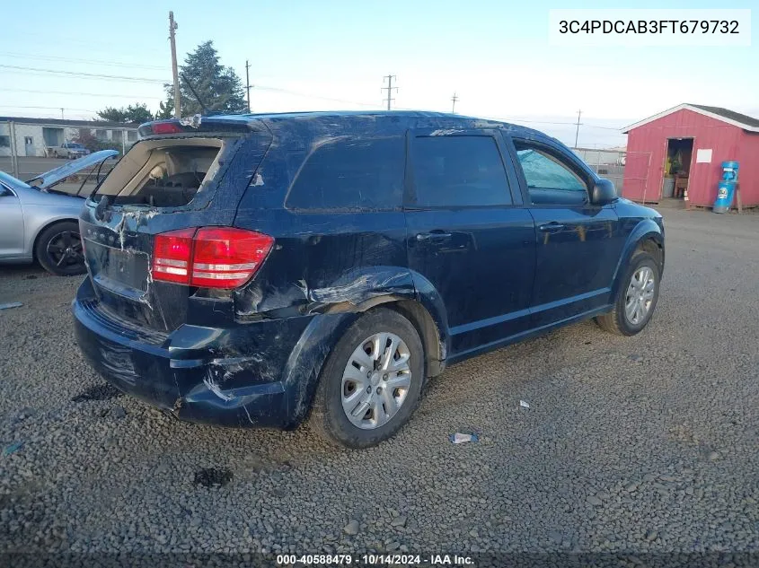 2015 Dodge Journey Se VIN: 3C4PDCAB3FT679732 Lot: 40588479