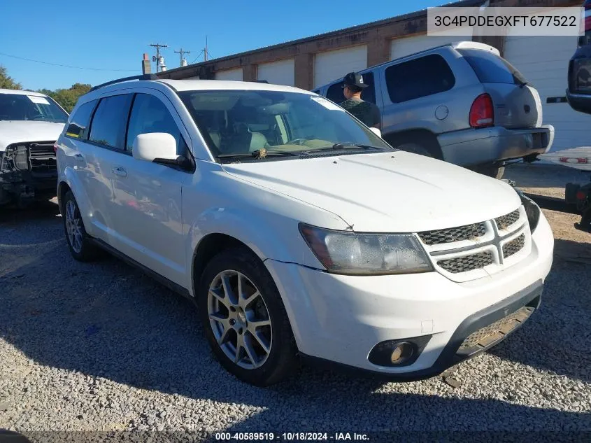 2015 Dodge Journey R/T VIN: 3C4PDDEGXFT677522 Lot: 40589519