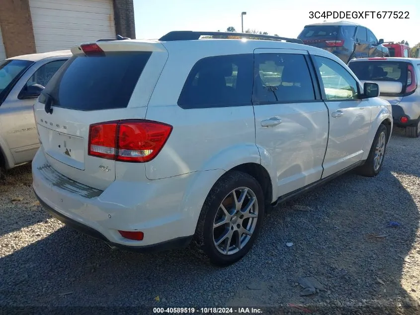 3C4PDDEGXFT677522 2015 Dodge Journey R/T