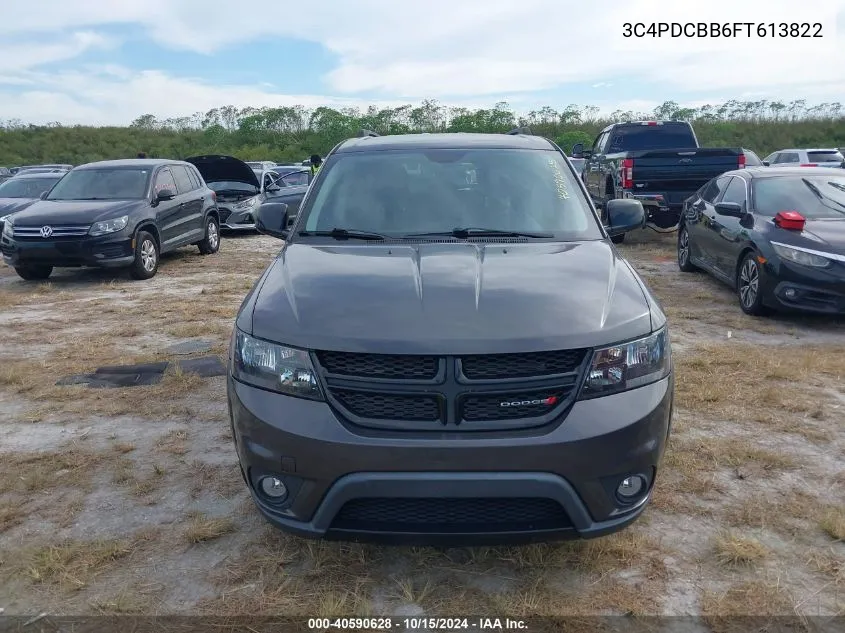 2015 Dodge Journey Sxt VIN: 3C4PDCBB6FT613822 Lot: 40590628