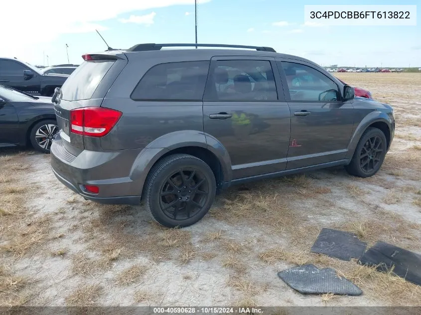 2015 Dodge Journey Sxt VIN: 3C4PDCBB6FT613822 Lot: 40590628