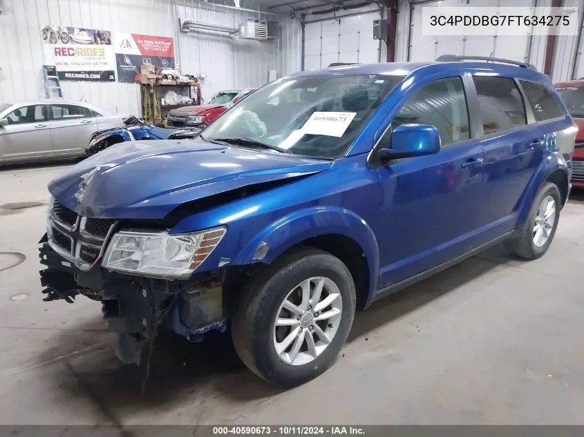 2015 Dodge Journey Sxt VIN: 3C4PDDBG7FT634275 Lot: 40590673