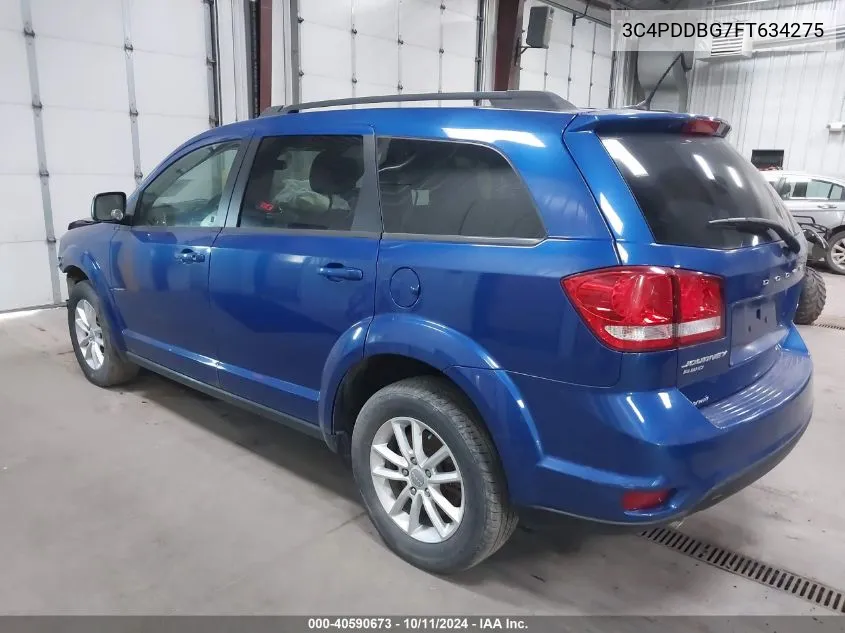 2015 Dodge Journey Sxt VIN: 3C4PDDBG7FT634275 Lot: 40590673