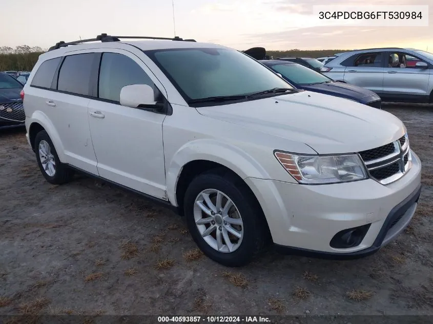 2015 Dodge Journey Sxt VIN: 3C4PDCBG6FT530984 Lot: 40593857