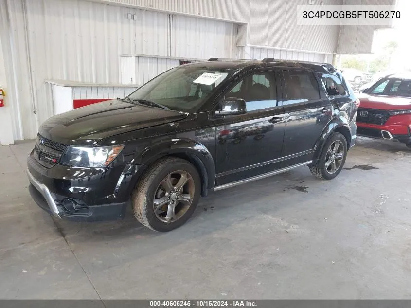 2015 Dodge Journey Crossroad VIN: 3C4PDCGB5FT506270 Lot: 40605245