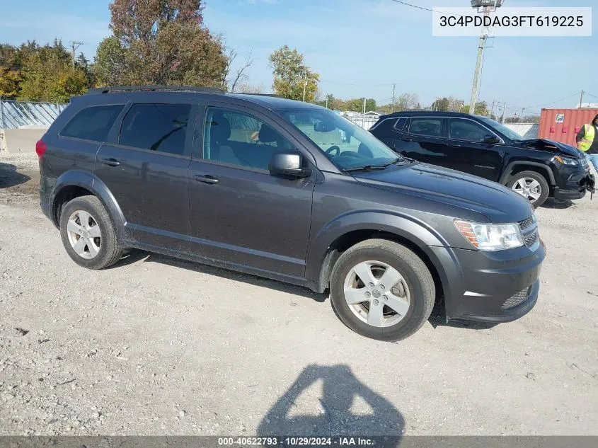 2015 Dodge Journey Se VIN: 3C4PDDAG3FT619225 Lot: 40622793